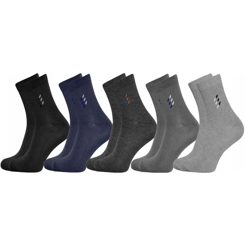 SKARPETY MĘSKIE BAWEŁNIANE WYSOKIE ROZMIAR 40–42 5 PAR