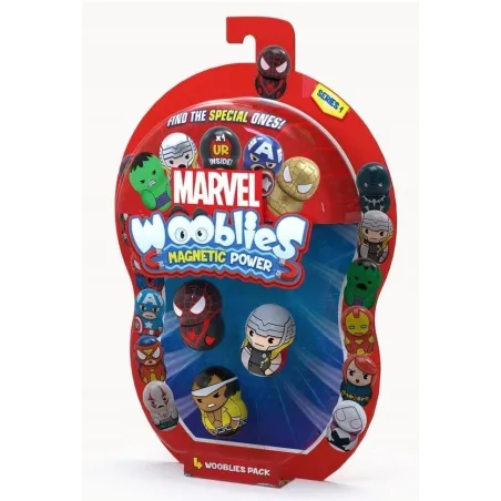 ZESTAW 4 FIGUREK WOOBLIES MARVEL – MAGNETYCZNE POSTACIE KOLEKCJONERSKIE 5+