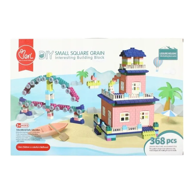 KLOCKI KONSTRUKCYJNE 368 ELEMENTÓW MEGA CREATIVE 3+