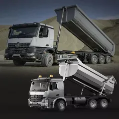 ZDALNIE STEROWANA CIĘŻARÓWKA WYWROTKA MERCEDES BENZ ACROCS 1:20 DOUBLE EAGLE, 6+