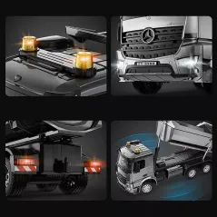 ZDALNIE STEROWANA CIĘŻARÓWKA WYWROTKA MERCEDES BENZ ACROCS 1:20 DOUBLE EAGLE, 6+