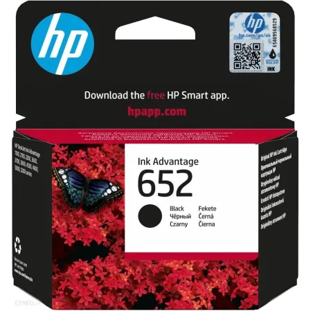 Tusz Do Drukarki Czarny Hp 652 6Ml