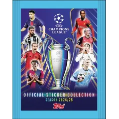 TOPPS UEFA LIGA MISTRZÓW 2024/25 SASZETKA KOLEKCJONERSKA Z 6 NAKLEJKAMI (W TYM 2 BŁYSZCZĄCE)