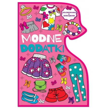 MODNE DODATKI KOLOROWANKA Z NAKLEJKAMI - Wilga