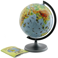 GLOBUS ZOOLOGICZNY Z OPISEM 220 MM - Głowała