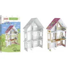DOMEK DLA DZIEWCZYNEK UL WIOSENNA 14 KOLOROWANKA PRZESTRZENNA XXL - Monumi
