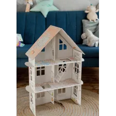 Domek Dla Dziewczynek Ul Wiosenna 14 Kolorowanka Przestrzenna Xxl