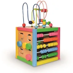 ZACZAROWANE PUDEŁKO DREWNIANE ZABAWKA EDUKACYJNA SMILY PLAY 12M+