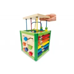 ZACZAROWANE PUDEŁKO DREWNIANE ZABAWKA EDUKACYJNA SMILY PLAY 12M+ - Anek