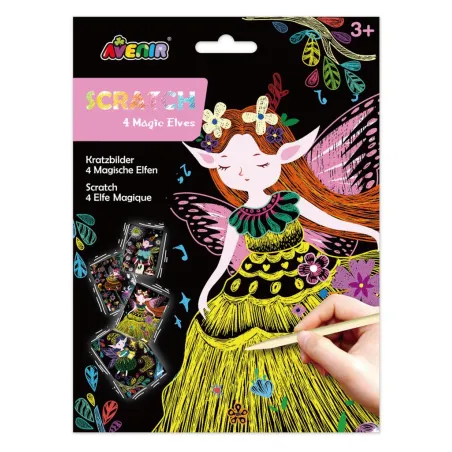 WYDRAPYWANKA  MAGICZNE ELFY 4 OBRAZKI 3+