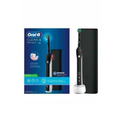 SZCZOTECZKA ELEKTRYCZNA ORAL-B PRO 2500 CLEAN & PROTECT BLACK EDITION + ETUI II GATUNEK