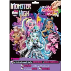 MONSTER HIGH ZDRAPUJ, KOLORUJ, NAKLEJAJ