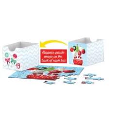 KALENDARZ ADWENTOWY SWEET CHRISTMAS PUZZLE 1200 ELEMENTÓW– 24 PO 50 ELEMENTÓW