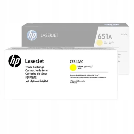 ORYGINALNY TONER HP CE342AC 651AC YELLOW DO COLOR LASERJET ENTERPRISE 700 M775
