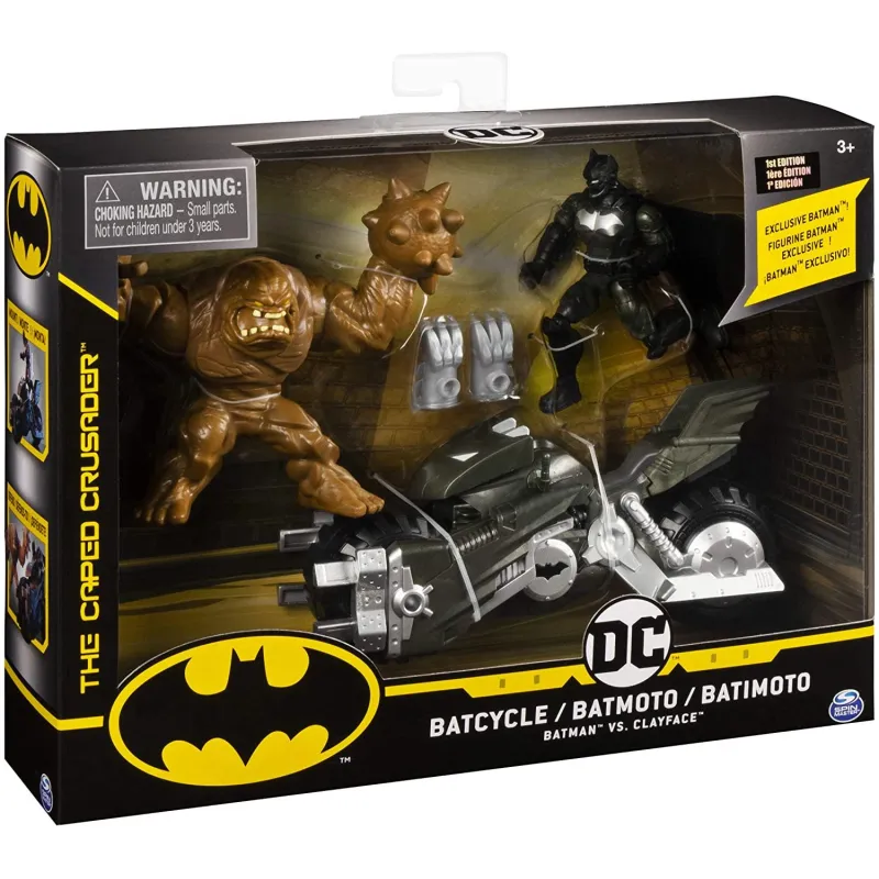 ZESTAW FIGUREK BATMAN 10 CM + BATCYCLE I CLAYFACE 4+ ZESTAW FIGUREK BATMAN 10 CM + BATCYCLE I CLAYFACE 4+