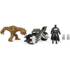 ZESTAW FIGUREK BATMAN 10 CM + BATCYCLE I CLAYFACE 4+