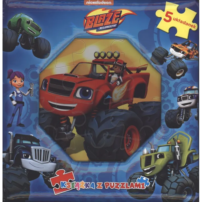 BLAZE I MEGAMASZYNY KSIĄŻKA Z PUZZLAMI - Media Service Zawada BLAZE I MEGAMASZYNY KSIĄŻKA Z PUZZLAMI - Media Service Zawada