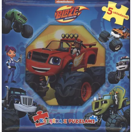 BLAZE I MEGAMASZYNY KSIĄŻKA Z PUZZLAMI - Media Service Zawada