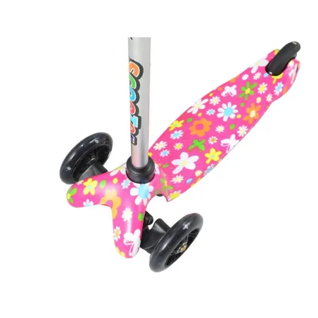 Hulajnoga 3-Kołowa Laubr Sport Midi Pink Flowers Dla Dzieci 3+