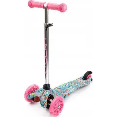 HULAJNOGA TRÓJKOŁOWA LED DLA DZIECI METEOR TUCAN BIRDS