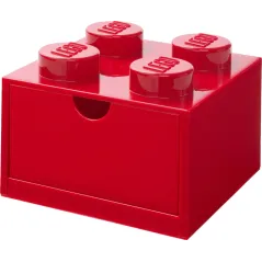 Pojemnik Szuflada Klocek 4 Wypustki Czerwony 25 X 25 X 18 Cm Lego 4005