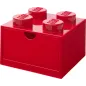 Pojemnik Szuflada Klocek 4 Wypustki Czerwony 25 X 25 X 18 Cm Lego 4005