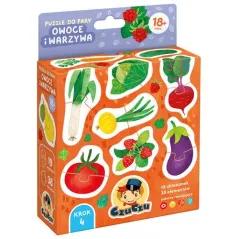 PUZZLE DO PARY OWOCE I WARZYWA 38 ELEMENTÓW CZUCZU 18M+