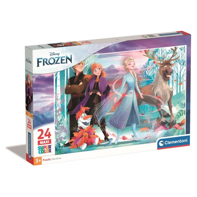 PUZZLE MAXI SUPERCOLOR FROZEN 24 ELEMENTÓW CLEMENTONI 3+