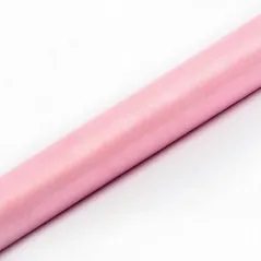 ORGANZA GŁADKA JASNORÓŻOWA 36CM X 9 M TKANINA DEKORACYJNA