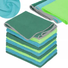 ŚCIERKI Z MIKROFIBRY 10 SZT. 30X30 CM MIĘKKIE DO CZYSZCZENIA