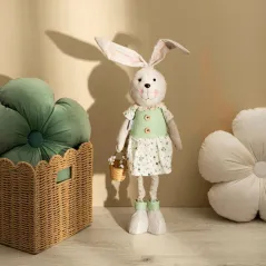 FIGURKA SKRZAT JOLY KRÓLIK DZIEWCZYNKA Z TELESKOPOWYMI NOGAMI 20X12X72 CM HOMLA