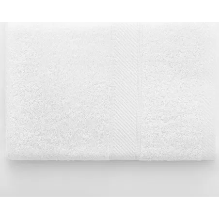Ręcznik Bawełniany Biały 70 X 140 Cm Decoking