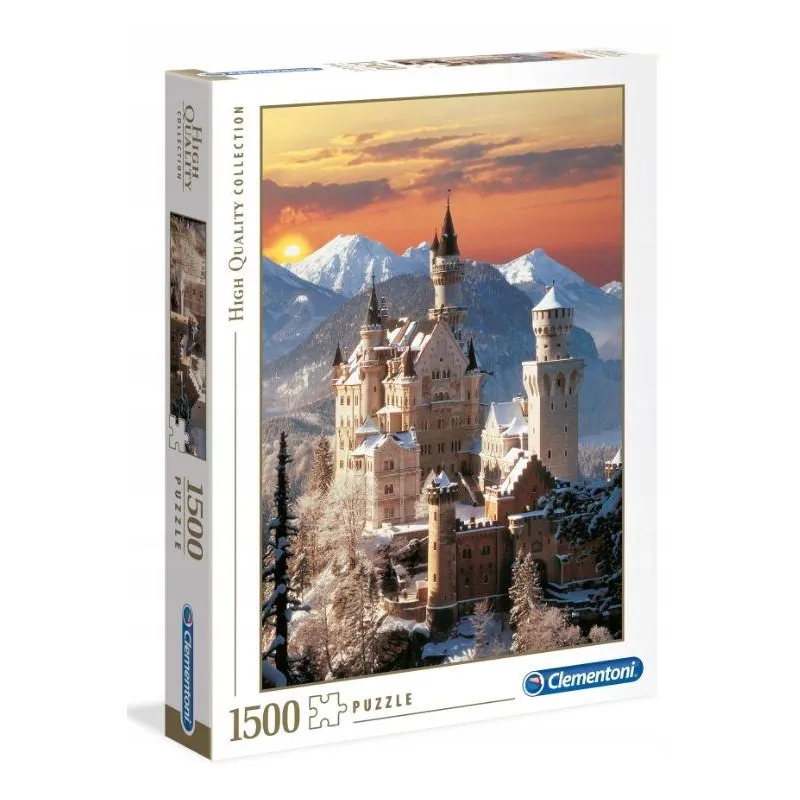 PUZZLE ZAMEK NEUSCHWANSTEIN 1500 ELEMENTÓW CLEMENTONI 14+