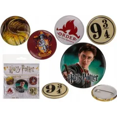 PRZYPINKI DO UBRAŃ PLECAKA HARRY POTTER 5 SZTUK – ZESTAW DLA FANÓW