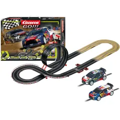 CARRERA GO TOR WYŚCIGOWY SUPER RALLY WRC 4,9 M Z 2 SAMOCHODAMi 6+