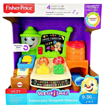 INTERAKTYWNY STRAGANIK MALUCHA FISHER-PRICE UCZ SIĘ I ŚMIEJ POLSKA WERSJA 9-36M