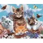 Diamentowa Mozaika Kotki 30X40 Cm Zestaw Kreatywny