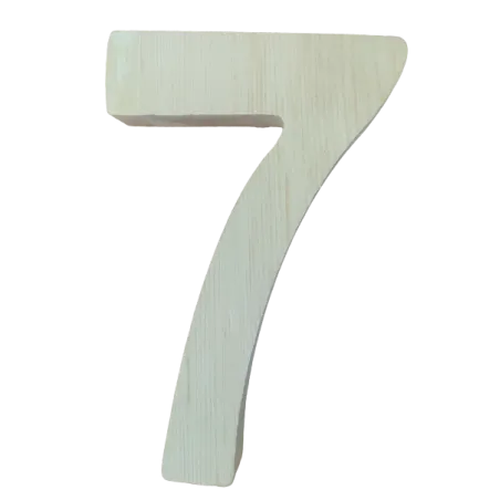 Drewniana Cyfra 7 Drewniana Cyfra 7