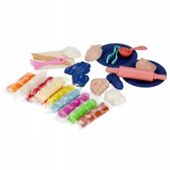 MASA PLASTYCZNA Z AKCESORIAMI W WALIZCE OWOCE WARZYWA MEGA CREATIVE 3+