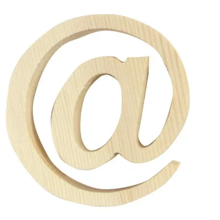 Drewniany Znak "@" Drewniany Znak "@"