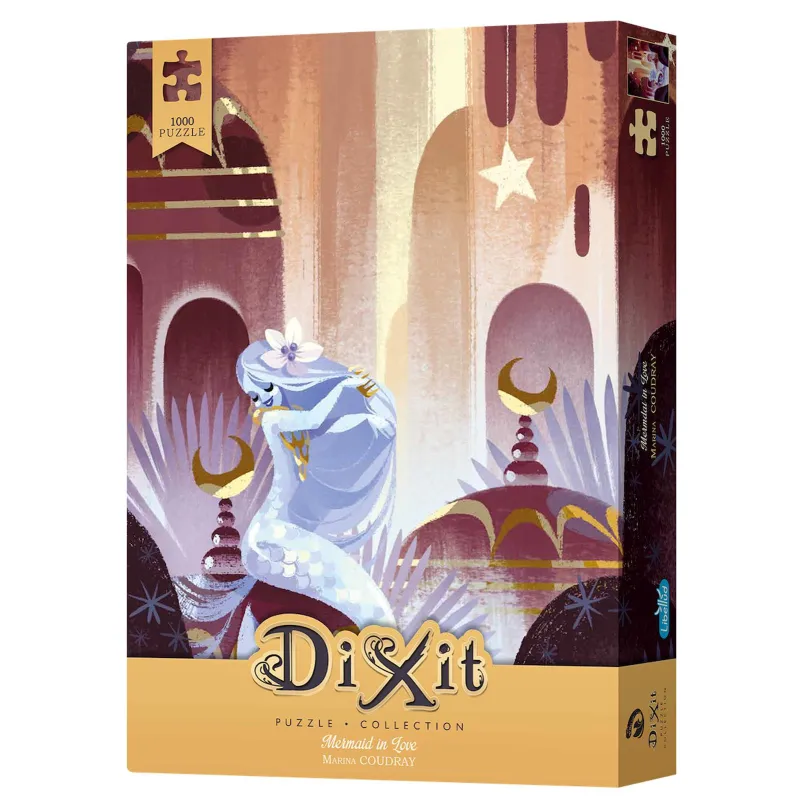 PUZZLE DIXIT 1000 ELEMENTÓW MERMAID IN LOVE UKŁADANKA Z UNIKATOWĄ KARTĄ REBEL 14+