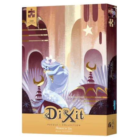 Puzzle Dixit 1000 Elementów Mermaid In Love Układanka Z Unikatową Kartą Rebel 14+