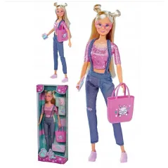 LALKA STEFFI MODELKA KOCIA MODA W OKULARACH RÓŻOWYCH SIMBA 3+