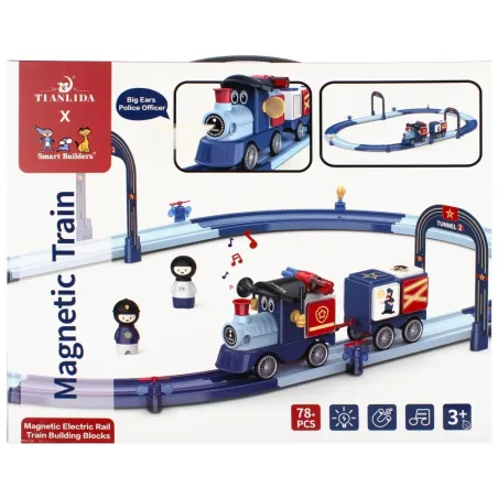 MEGA CREATIVE KOLEJKA Z TORAMI ZABAWKA EDUKACYJNA I KONSTRUKCYJNA MEGA CREATIVE 3+