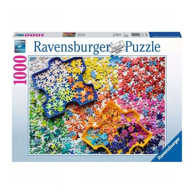 PUZZLE KOLOROWE CZĘŚCI 1000 ELEMENTÓW RAVENSBURGER 10+