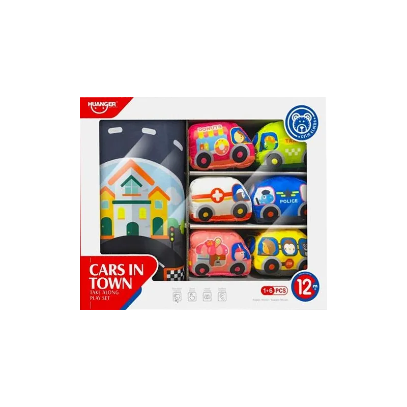 HUANGER PARKING ZESTAW 6 SAMOCHODÓW + MATA MEGA CREATIVE 12M+