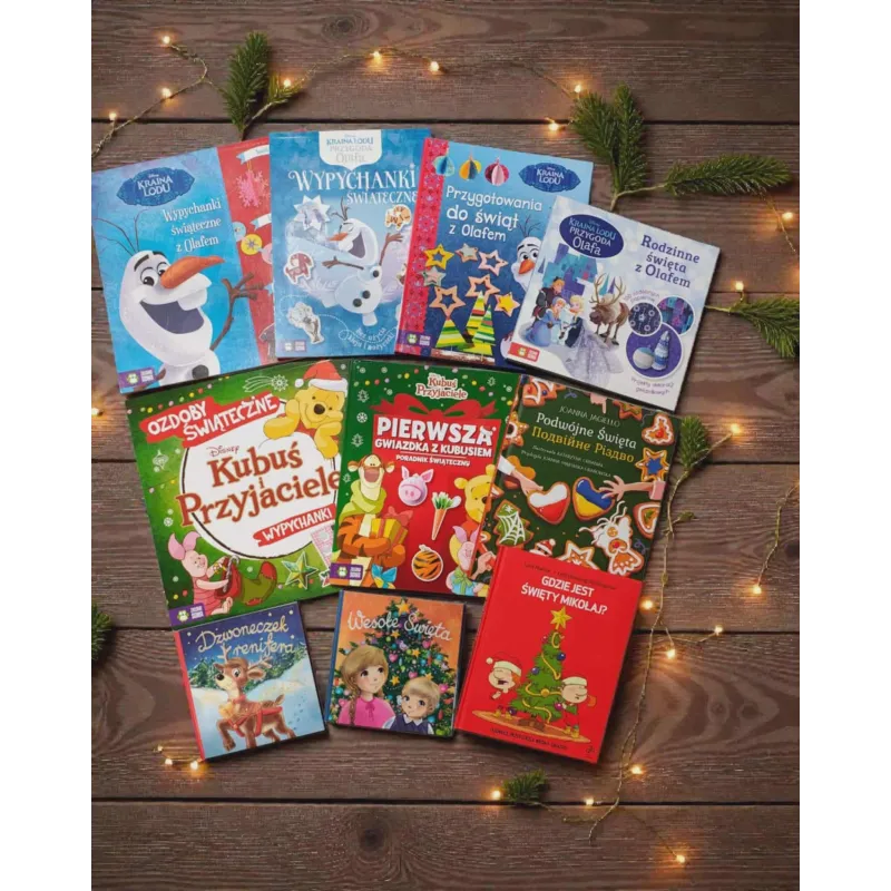 ŚWIĄTECZNA MEGA PAKA DLA DZIECIAKA 4–6 LAT – AŻ 10 KSIĄŻEK ŚWIĄTECZNYCH