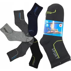 SKARPETY MĘSKIE BAWEŁNIANE WYSOKIE ROZMIAR 39–42 5 PAR