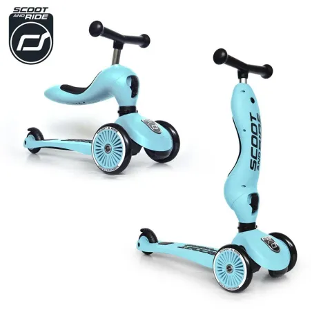 Jeździk 2W1 I Hulajnoga Scoot And Ride Highwaykick Blueberry 1-5 Lat