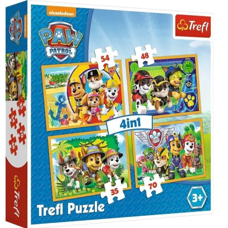 Psi Patrol Zawsze Na Czas Puzzle 207 Elementów 4W1 3+ Psi Patrol Zawsze Na Czas Puzzle 207 Elementów 4W1 3+